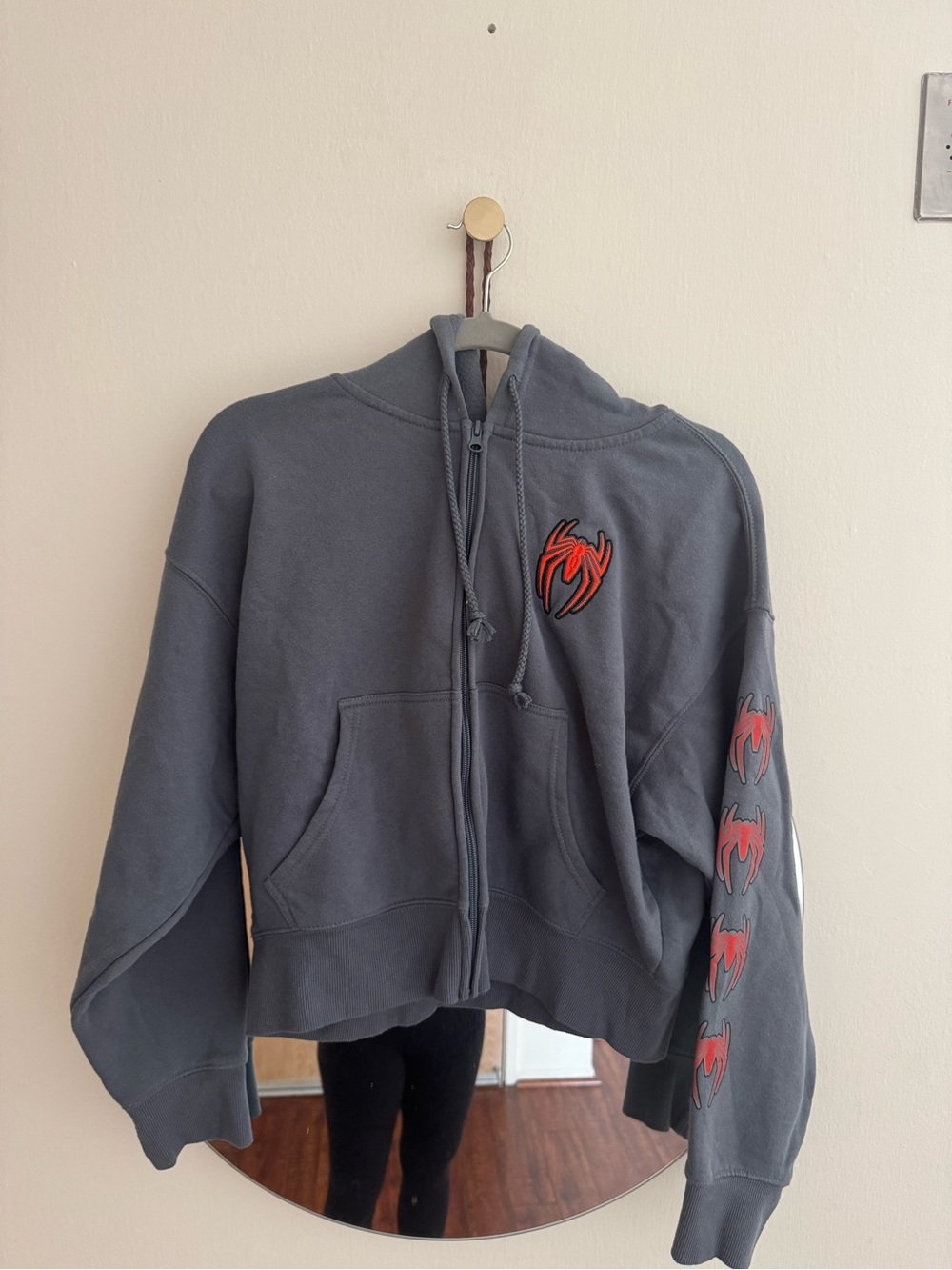 LG Spiderman Gray Hoodie